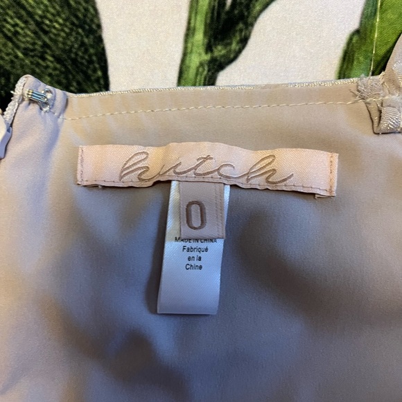 Anthropologie slip dress- worn once and dry cleaned size 0 fun shimmer appliqué - Picture 4 of 4